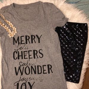 NWT J.Crew Xmas T-shirt Sz XL